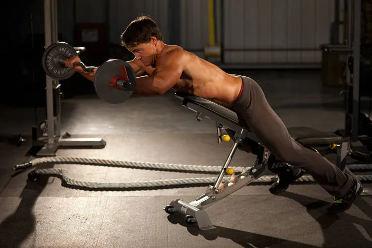 Anti-gravity press: start and finish positions