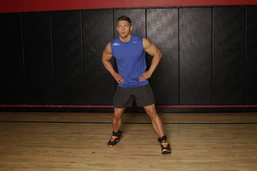 Band monster walk: start and finish positions