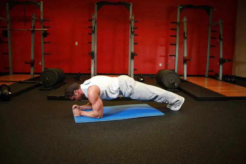 Butt-ups: start and finish positions