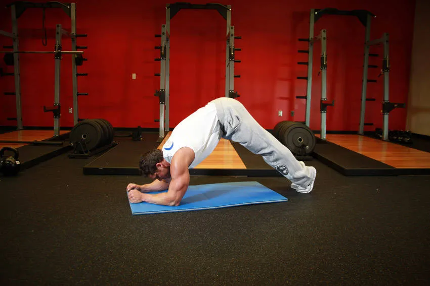 Butt-ups: start and finish positions