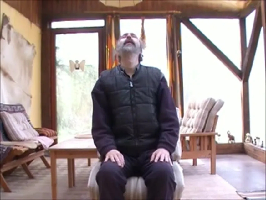 Seated cat-cow: start and finish positions