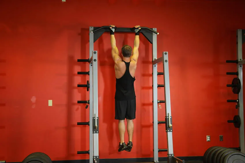 Chin-up: start and finish positions