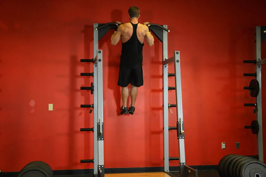 Chin-up: start and finish positions