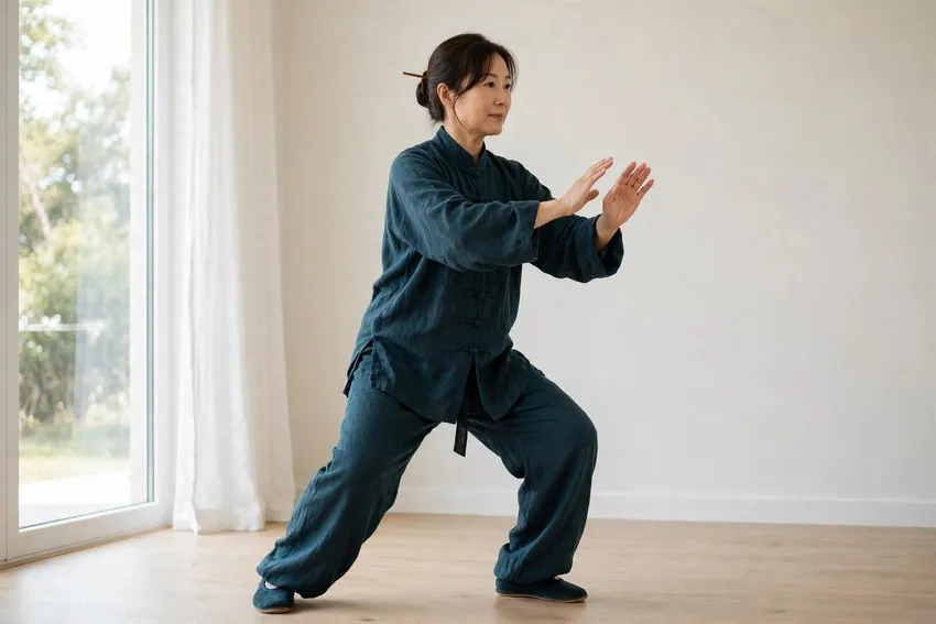 Cloud hands: start and finish positions