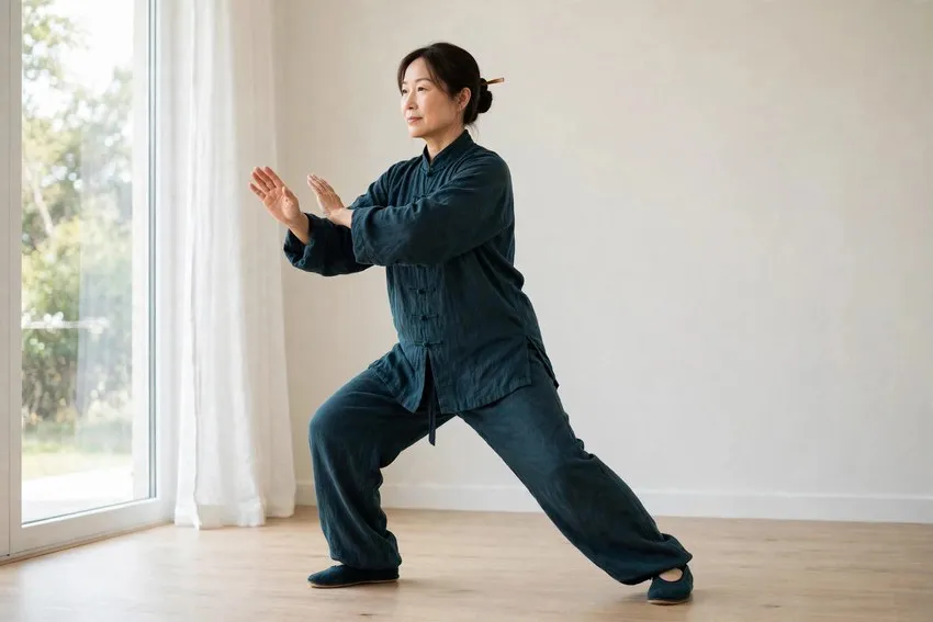 Cloud hands: start and finish positions