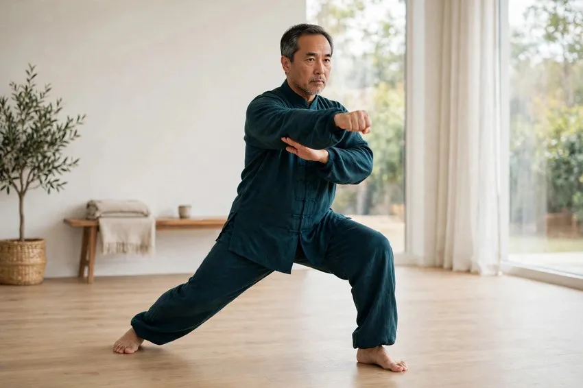 Deflect, parry and punch: start and finish positions