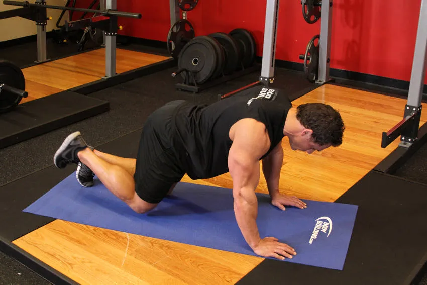 Donkey kick: start and finish positions