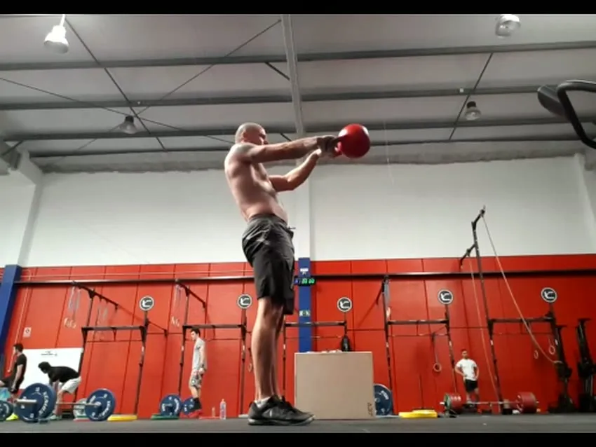 Kettlebell swing: start and finish positions