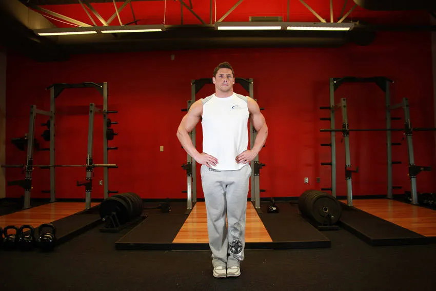 Knee circles: start and finish positions