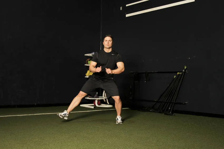 Lateral bound: start and finish positions