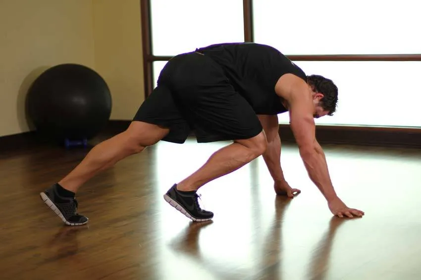 Mountain climber: start and finish positions
