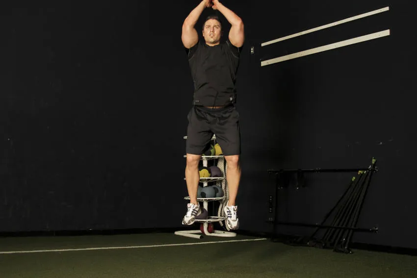 Rocket jump: start and finish positions