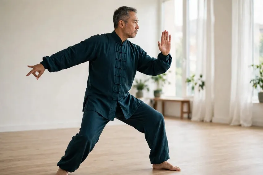 Single whip: start and finish positions