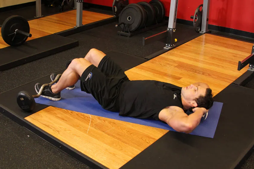 Sit-up: start and finish positions