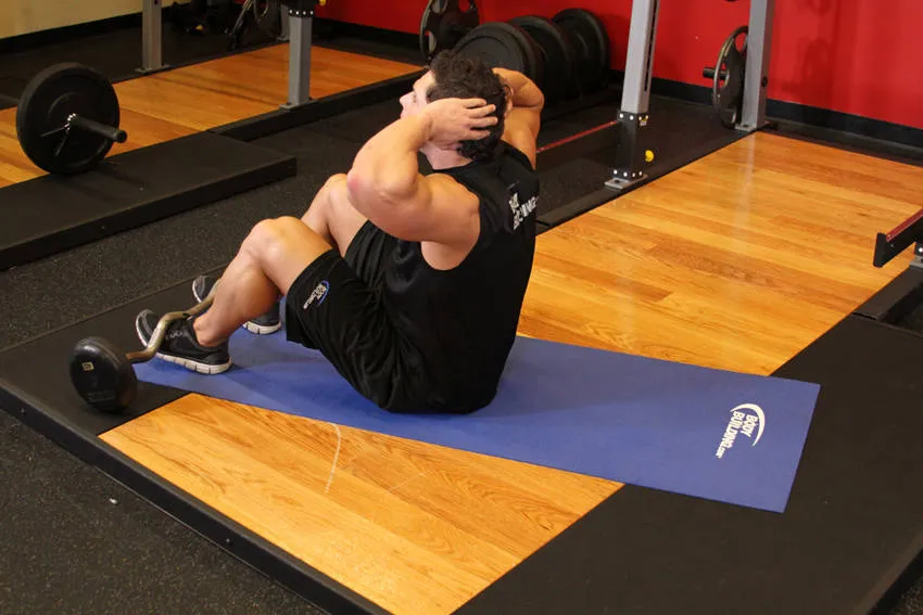 Sit-up: start and finish positions
