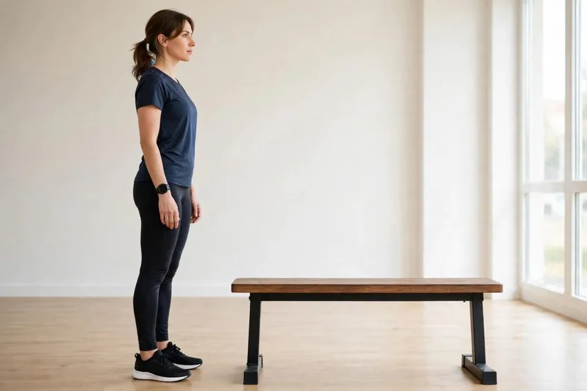 Step-up: start and finish positions