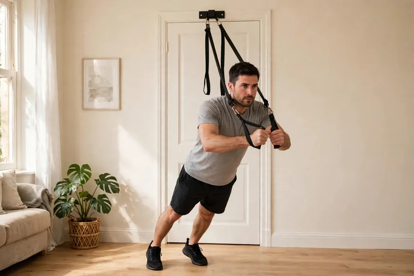 Suspension fly: start and finish positions