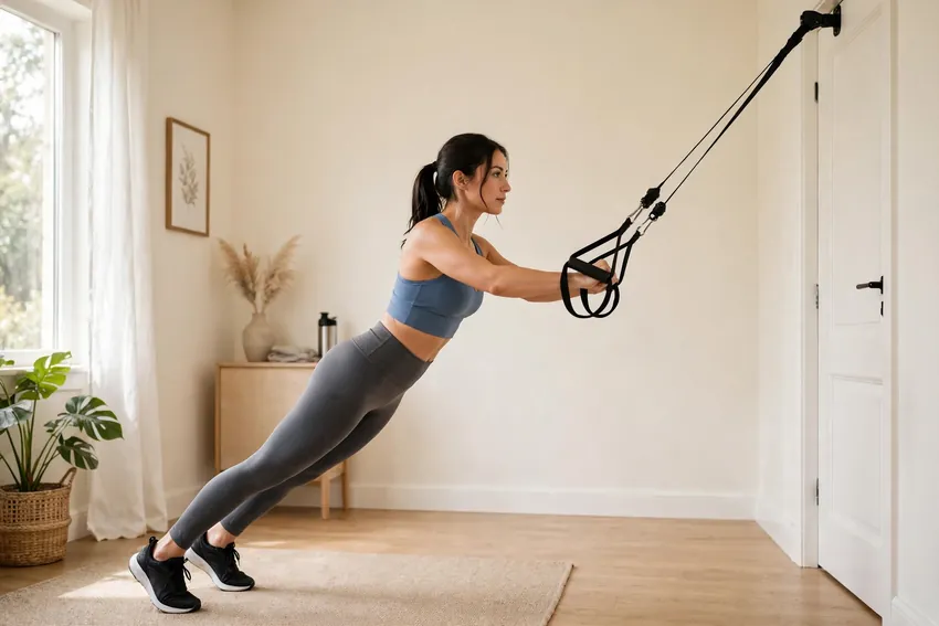 Suspension row: start and finish positions