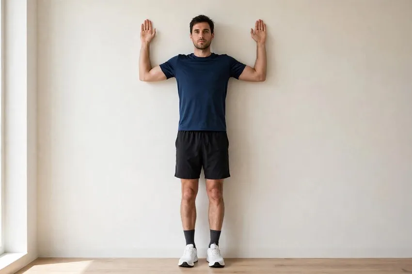 Wall slide: start and finish positions