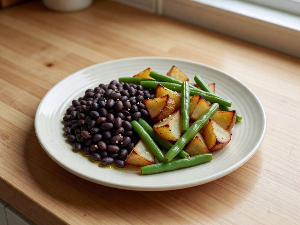 Bean potato plate