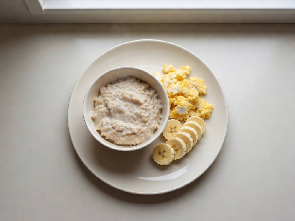 Egg oat bowl