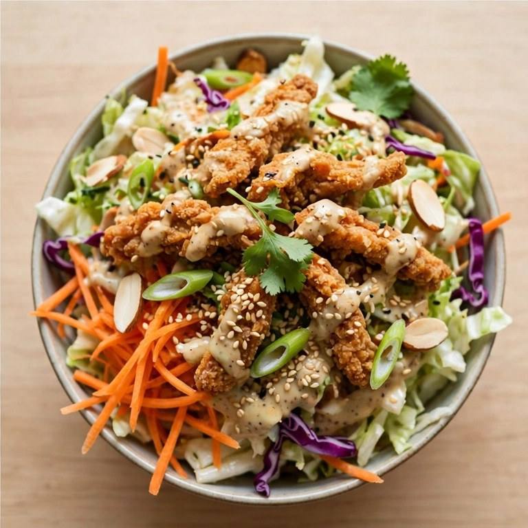 Asian chicken crunch salad
