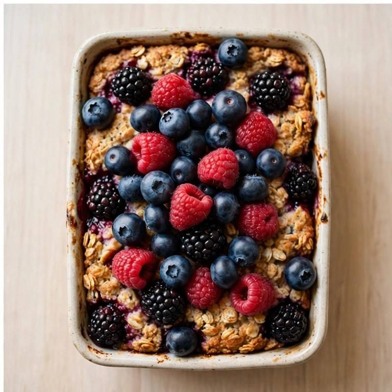 Baked berry oatmeal