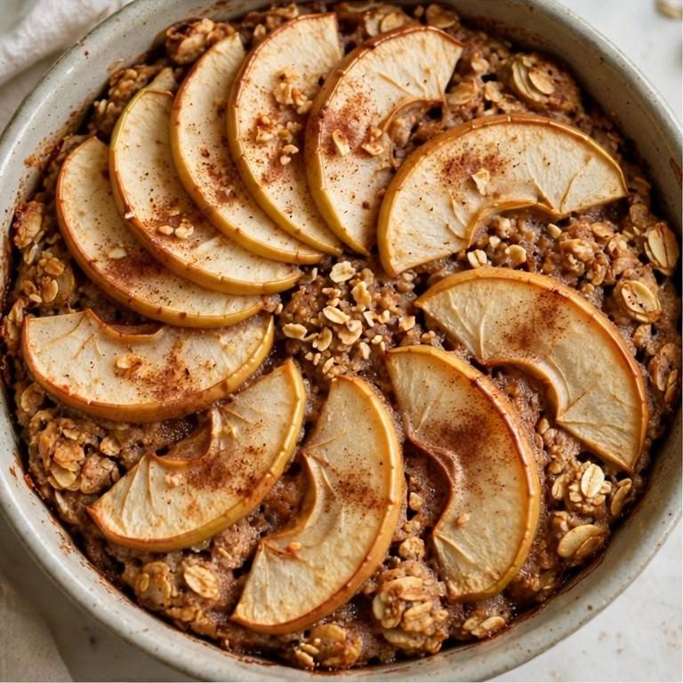 Apple cinnamon baked oats
