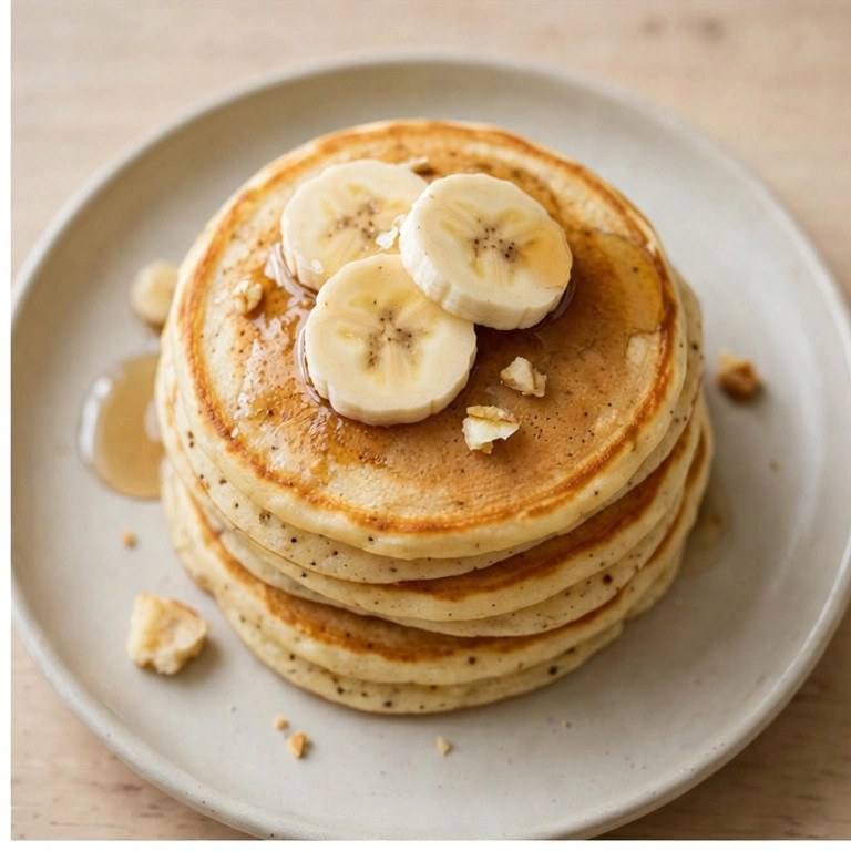 Light banana pancakes