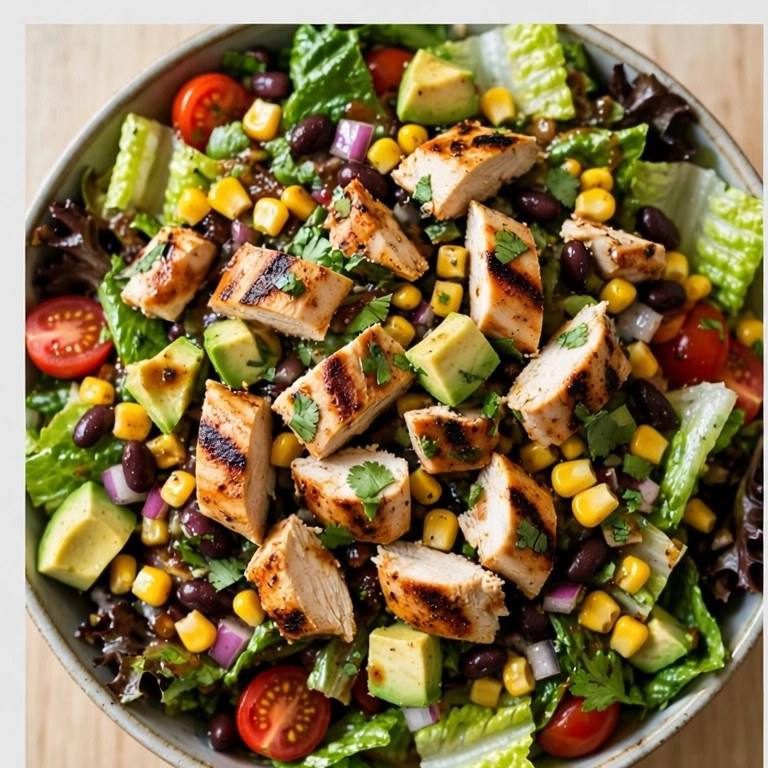 BBQ chicken chopped salad