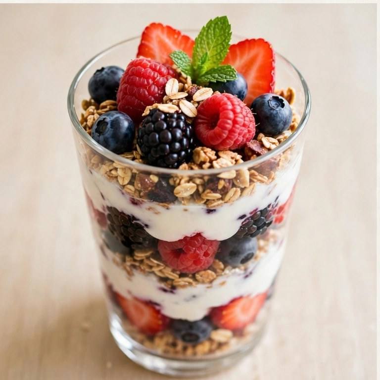 Berry yogurt parfait