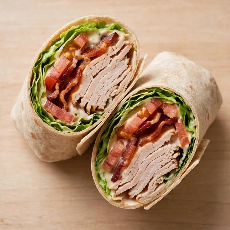 Turkey BLT wrap
