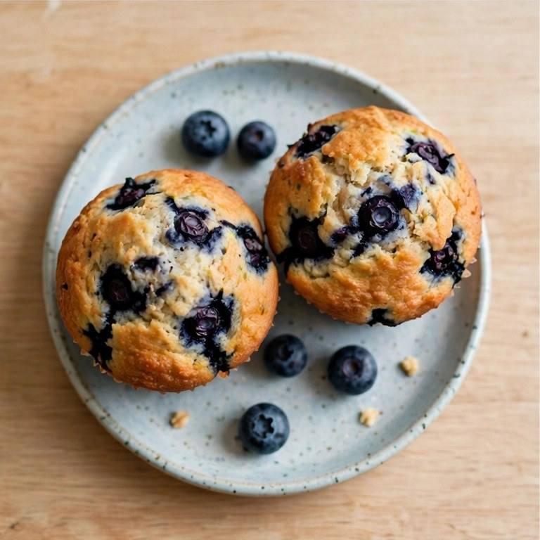 Light blueberry muffins