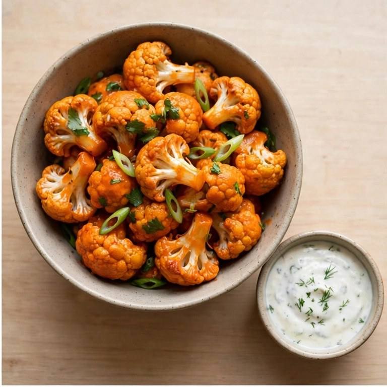 Buffalo cauliflower bowl