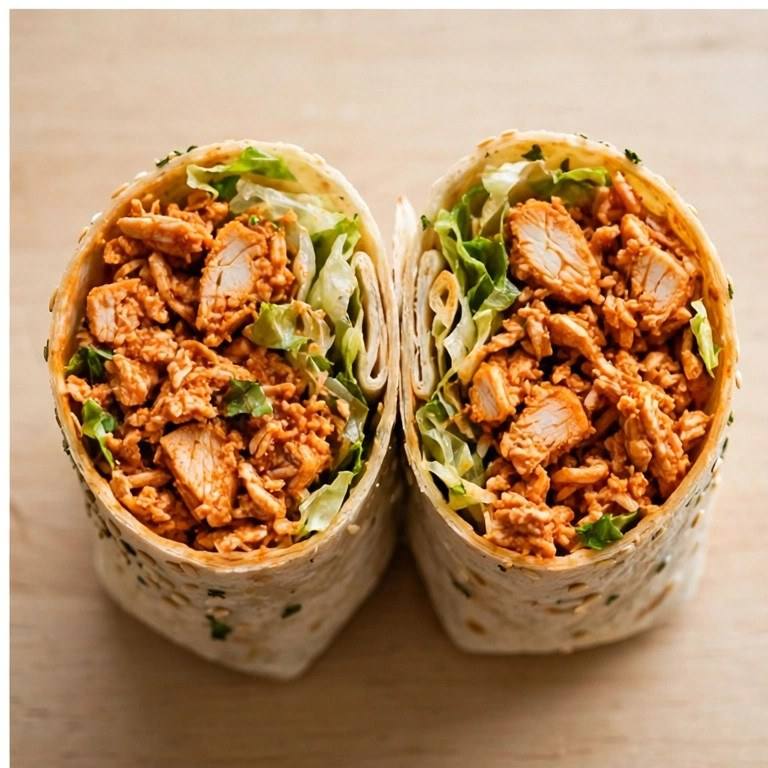 Buffalo chicken wrap