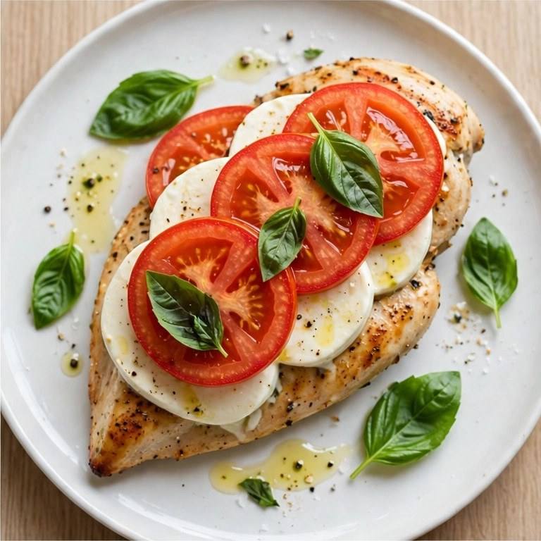 Caprese chicken plate