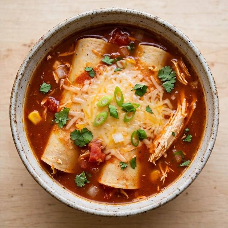Chicken enchilada soup