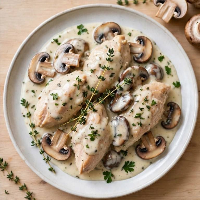 Light chicken fricassee