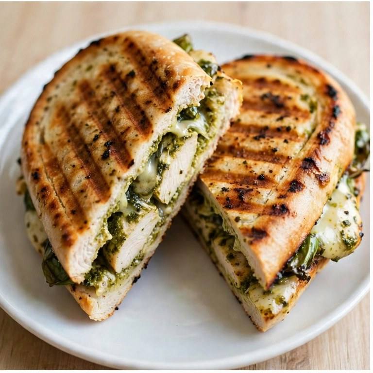 Chicken pesto panini