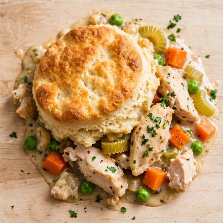 Light chicken pot pie