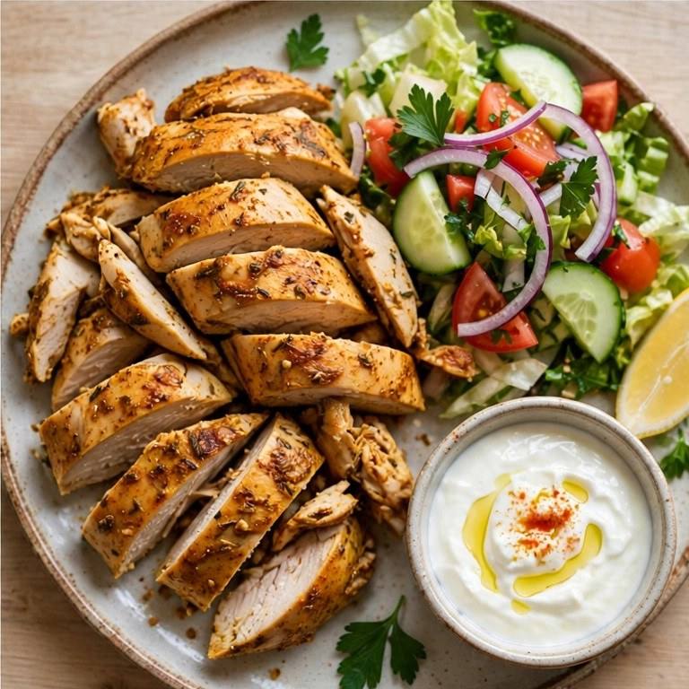 Chicken shawarma plate