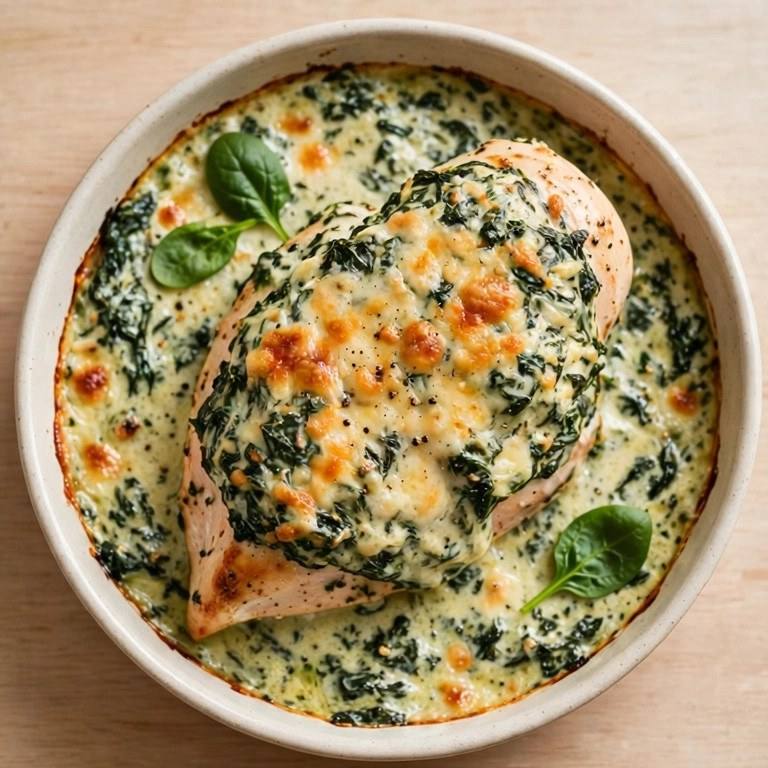 Chicken spinach bake