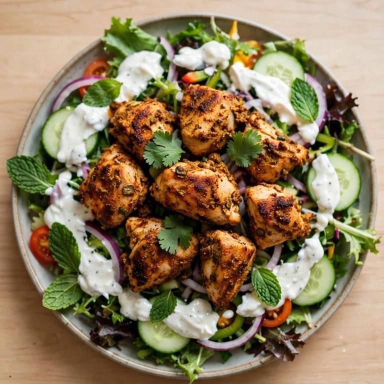 Chicken tikka salad