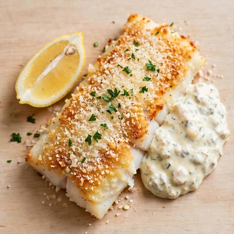 Parmesan cod plate
