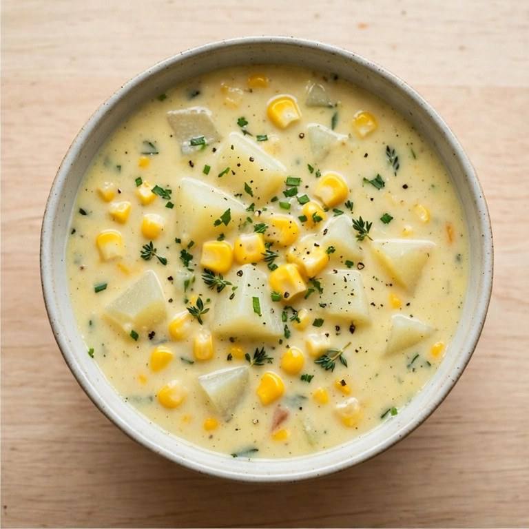 Light corn chowder