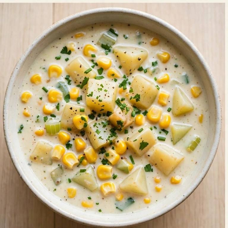 Sweet corn and potato chowder