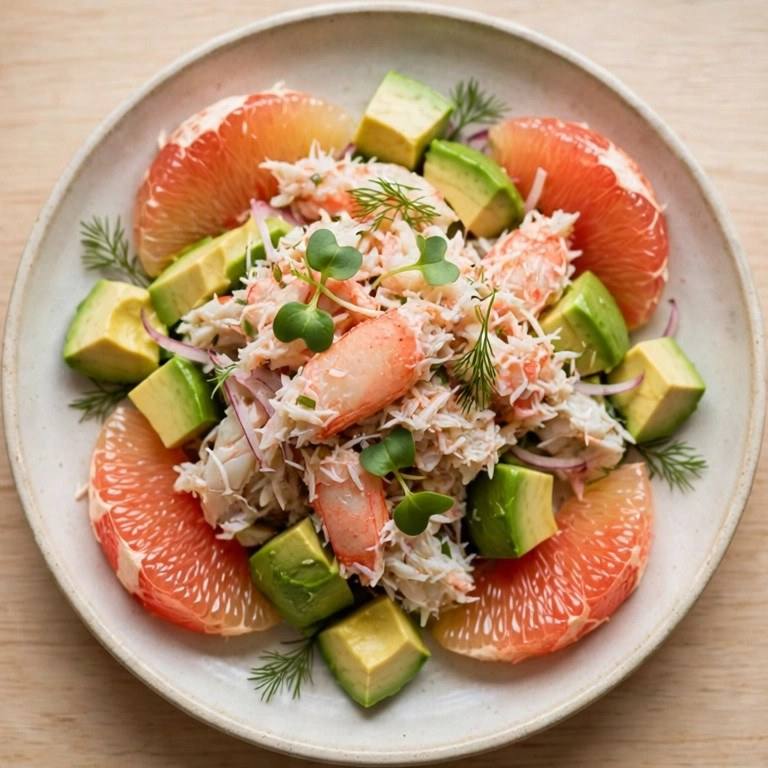 Crab salad plate