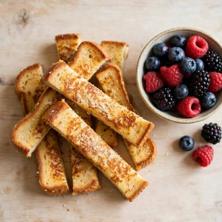 Light French toast sticks