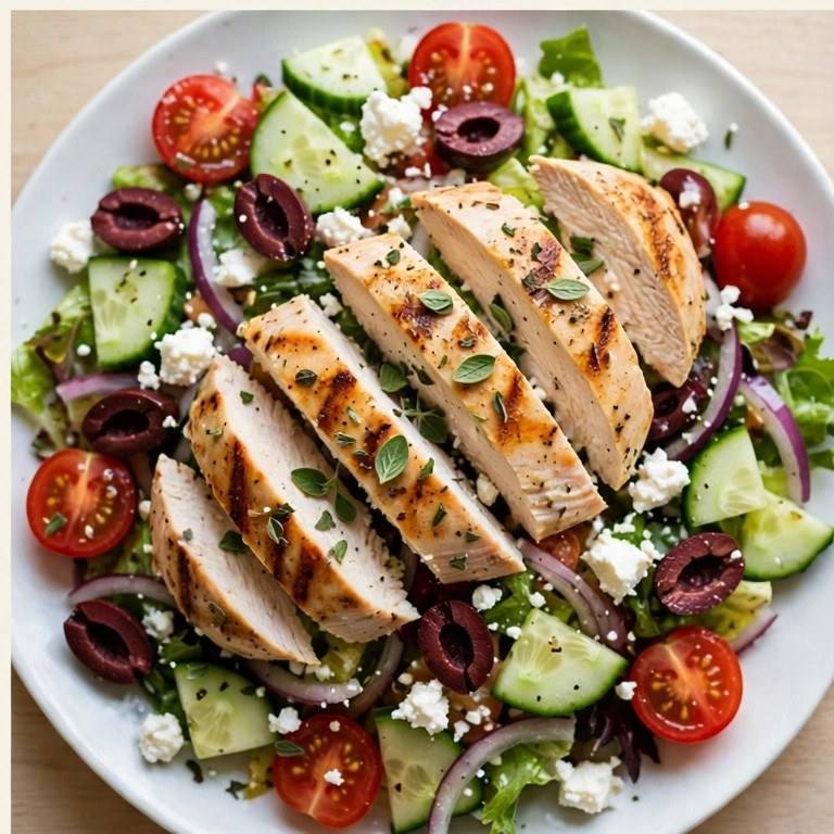 Greek chicken salad