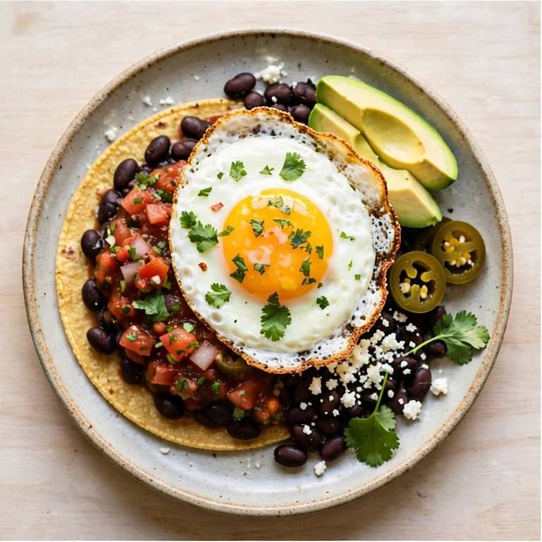 Huevos rancheros plate